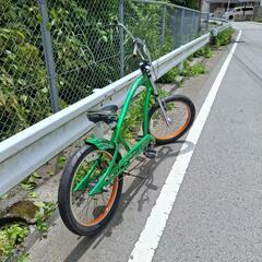 ⏹️程度良しラットフィンク自転車　3段ギア付き　フロントブレーキの画像