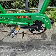 ⏹️程度良しラットフィンク自転車　3段ギア付き　フロントブレーキの画像