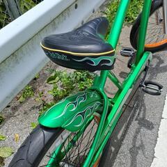 ⏹️程度良しラットフィンク自転車　3段ギア付き　フロントブレーキの画像