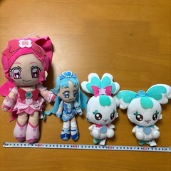 ハートキャッチプリキュア　マスコット　ぬいぐるみ　四つで