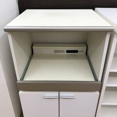★ジモティー割あり★KJ10209  レンジ台 ホワイト H85...