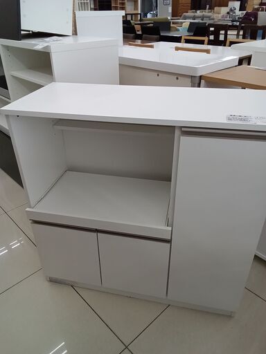 ☆ジモティ割あり☆ NITORI レンジ台 ホワイト H101×D50.5×W88.5
