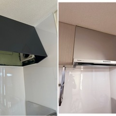 キッチンレンジフード交換工事！換気扇→シロッコファン対応O…