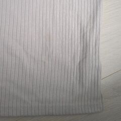 ストライプ柄 五分袖Tシャツ Mの画像