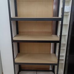 ★ジモティ割あり★  ラック ブラック W90×D40×H180...