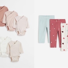 H&M ラップボディスーツ5枚セットとレギンス3本セット