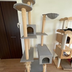 キャットタワーキャットツリー猫用ハウス爪研ぎおもちゃ付き
