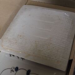 手書き、各皿、5枚入れ、12x12、未使用、ギフト品、の画像
