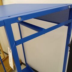 ★ジモティ割あり★  ラック ブルー H120×D42×W80 クリーニング済み HJ6657の画像