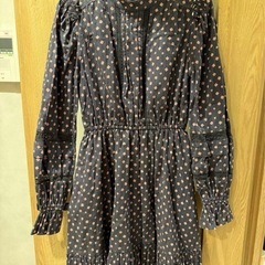 MOUSSY ネイビー ピンク花柄ワンピース（サイズ2）