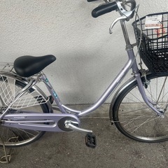 ５J28　ホームサイクル２６サイズ　大型バスケット　オートライト...