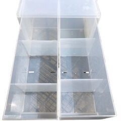 無印良品 ポリプロピレン 小物収納ケース 大 引出 引き出し２個の画像