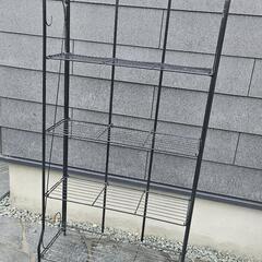 引渡し決定！ワイヤー棚 折りたためるタイプ 黒