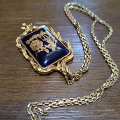フランス製　リモージュ CADEAUX アンティーク ネックレスの画像