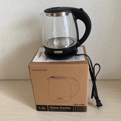 HAGOOGI 電気ケトル ガラス ケトル 