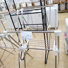★ジモティ割あり★  室内物干し ホワイト H141×D66×W72.5 クリーニング済み OJ9491の画像