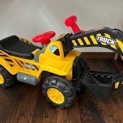 RiZKiZ ショベルカー　イエロー　乗用　こども　おもちゃの画像