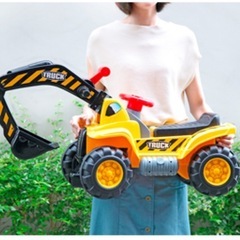 RiZKiZ ショベルカー　イエロー　乗用　こども　おもちゃの画像