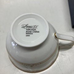 ☆値下げ☆H2505-759 MIKASA BONE CHINA ティーカップ2客セット ※バラ売り不可 未使用品の画像