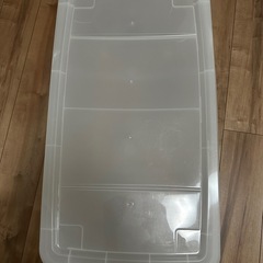※９月中限定【３個セット】アイリスオーヤマ透明収納ケース　ローラ付きの画像