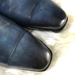    イタリアのオシャレが詰まったドレスシューズ！FABI (伊)ダブルモンクストラップ ストレートチップ シューズ7.5〜超美品の画像
