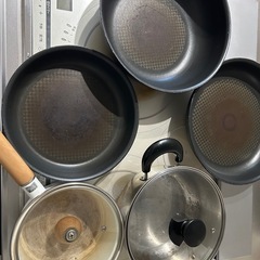 【ティファール】鍋フライパンセット【ジャンク品】