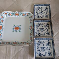 橋吉　角皿　4枚セット中古の画像