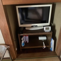 テレビと机