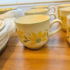 【未使用品】コーヒーカップ＋小皿、6組セットの画像