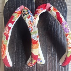 箱付き　浴衣　下駄の画像