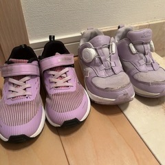 女児19.0スニーカー2足