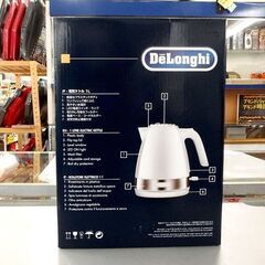 開封未使用品 デロンギ 電気ケトル 1.0L KBLA1200J ホワイト キッチン家電 電気ポット 湯沸かし DeLonghi ☆ 札幌市北区屯田 の画像