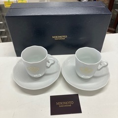 H2505-760 MIKIMOTO カップ＆ソーサー2客セット...