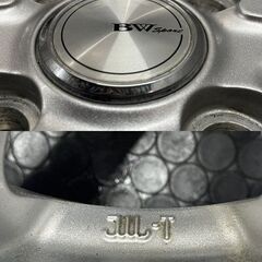 タイヤ走行短め【TOYO DELVEX 935 145/80R12 80/78N LT】スタッドレス【BW Sport 12インチ 3.5J4HPCD100+44】23年製 エブリィ等　(MTD986)クレジットカード QRコード決済可能の画像
