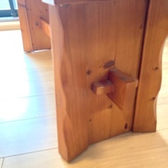 木製ベンチ　ダイニング用の画像