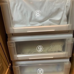  【三軒茶屋で引き渡し】Fits 衣類収納ケース（3段・高さ58cm／分離可）※引越しのためお譲りしますの画像