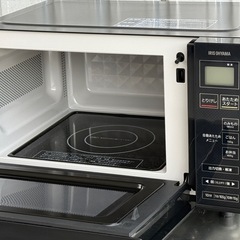 A506◇アイリスオーヤマ 電子レンジ◇650W◇2020年製◇庫内フラット◇18L◇IMB-FV1801の画像