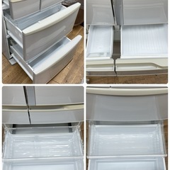 R387 ☀️ ジモティー限定価格！大容量♪ Panasonic 冷蔵庫 (451L / 観音開き) 18年製 NR-FV45V3 ⭐ 動作確認済 ⭐ クリーニング済の画像