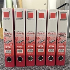 レバッチファイル（貼り表紙タイプ）A4縦28mm280枚収容2穴赤