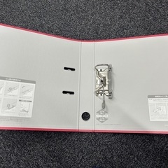 レバッチファイル（貼り表紙タイプ）A4縦28mm280枚収容2穴赤の画像