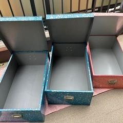 昭和レトロ　ブリキ衣装ケース３点★ 自宅引き取り0円の画像