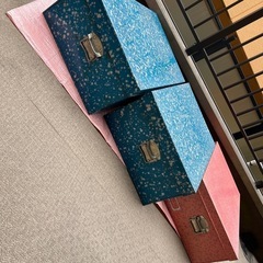 昭和レトロ　ブリキ衣装ケース３点★ 自宅引き取り0円の画像