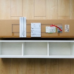 ［付属品完備］無印良品 壁に付けられる家具箱  88cm ライトグレー