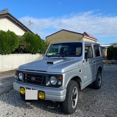 【走行可能】スズキ ジムニー シルバー JA22 車検付き