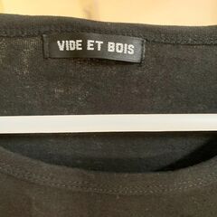 VIDE ET BOIS 西海岸風 ポケットTシャツ Lサイズ 黒 メンズの画像
