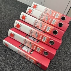 レバッチファイル（貼り表紙タイプ）A4縦28mm280枚収容2穴赤の画像