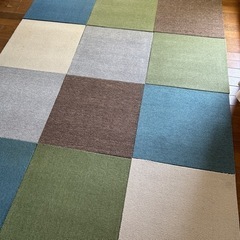 洗えるタイルカーペット　ニトリ