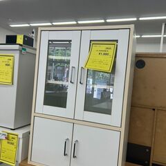 ★ジモティー割あり★2枚扉食器棚/クリーニング済みHG-5868