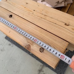 9cm角　長さ約40cm木材　の画像