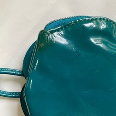 ターコイズ 花型ポーチの画像